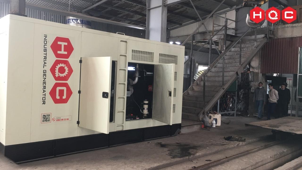 Máy phát điện Doosan 750 kVA cho nhà máy Thép Vạn Xuân tại Bắc Giang