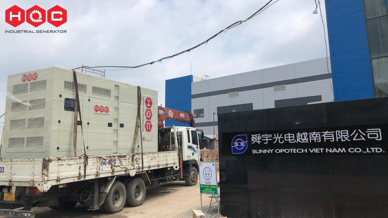 Cung cấp máy phát điện Doosan 750 kVA cho Nhà máy Sunny Opotech Việt Nam